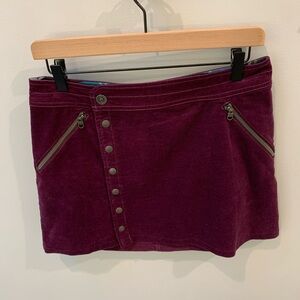 Kuhl Purple corduroy skirt